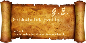 Goldschmidt Evelin névjegykártya